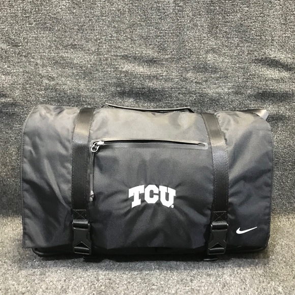 Nike PBZ745-010 TCU Horned Frogs Black Eugene Premium Messenger Laptop Work Bag - Picture 1 of 16